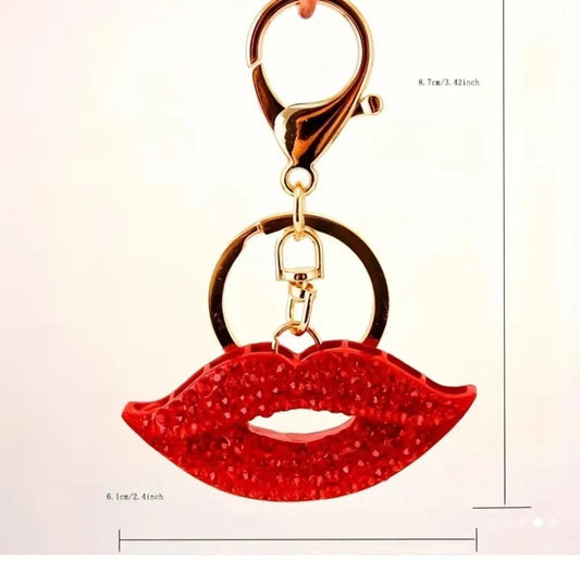 Red lips Key chain