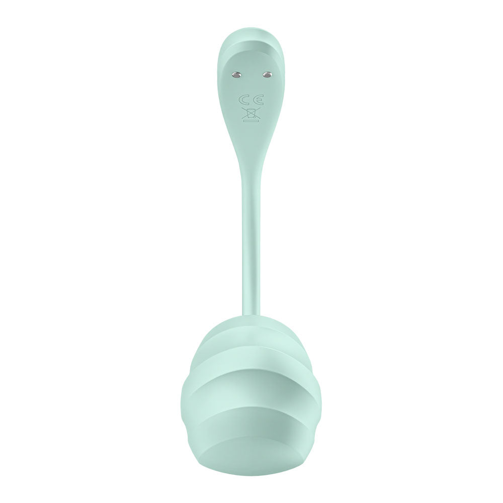 Satisfyer Smooth Petal Mint Mint Usb Rechargeable Wearable Stimulator With App Control