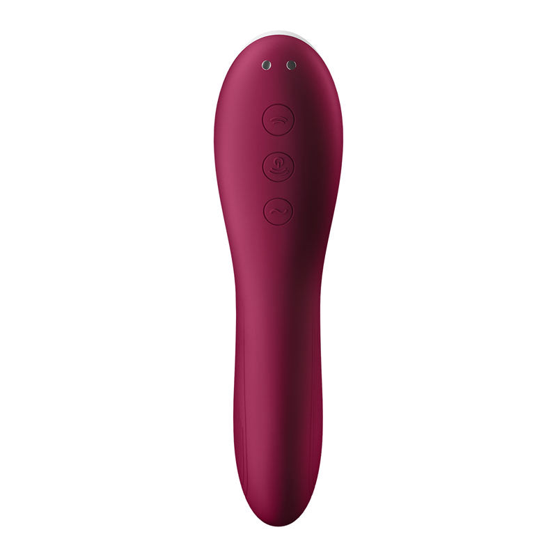 Satisfyer Dual Crush Red Air Pulse Stimulator With Vibration