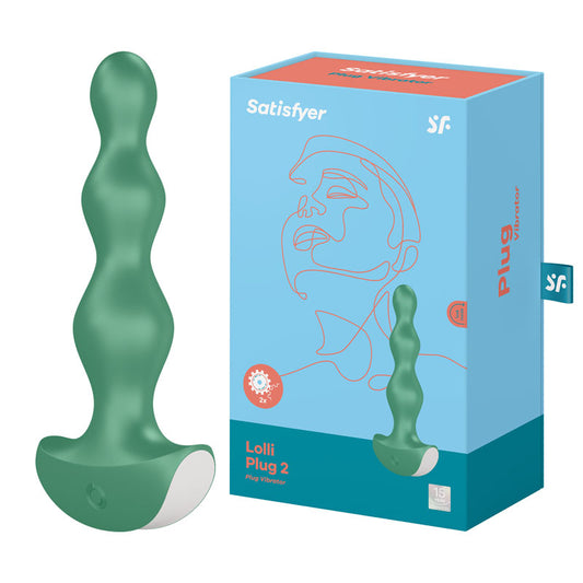 Satisfyer Lolli Plug 2 Green Vibrating Anal Beads