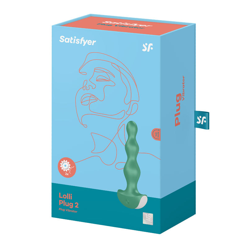 Satisfyer Lolli Plug 2 Green Vibrating Anal Beads