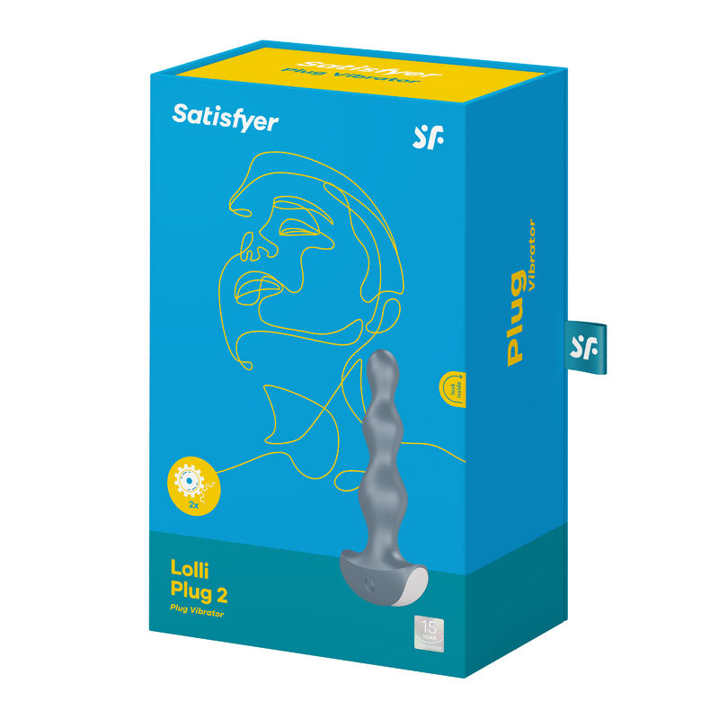 Satisfyer Lolli Plug 2 Gray Vibrating Anal Beads