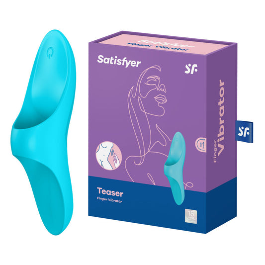 Satisfyer Teaser Light Blue Usb Rechargeable Finger Stimulator