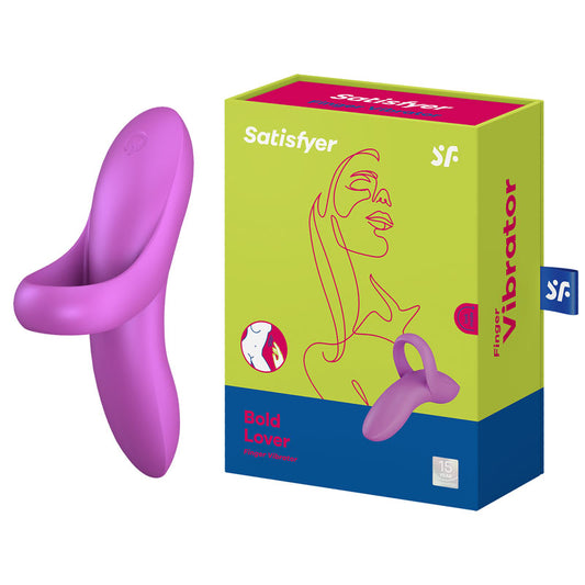 Satisfyer Bold Lover Dark Pink Usb Rechargeable Finger Stimulator
