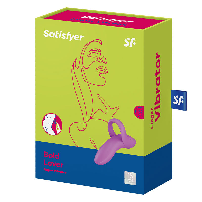 Satisfyer Bold Lover Dark Pink Usb Rechargeable Finger Stimulator