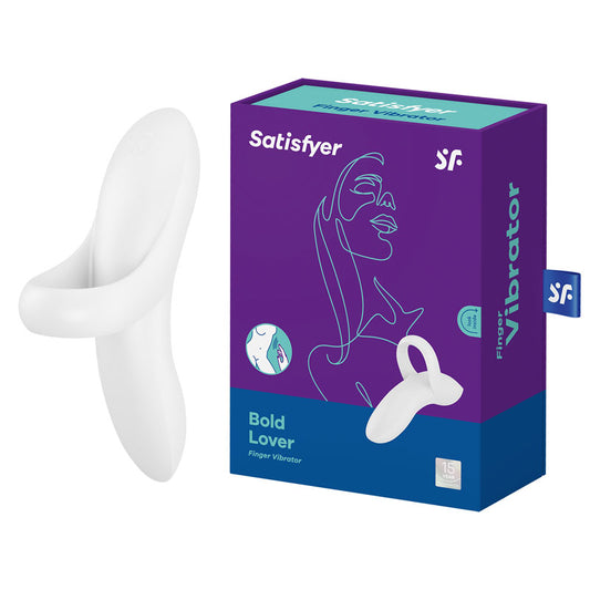 Satisfyer Bold Lover White Usb Rechargeable Finger Stimulator