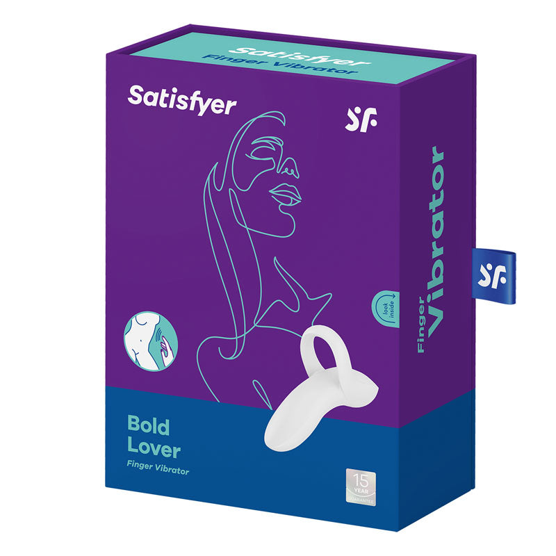 Satisfyer Bold Lover White Usb Rechargeable Finger Stimulator