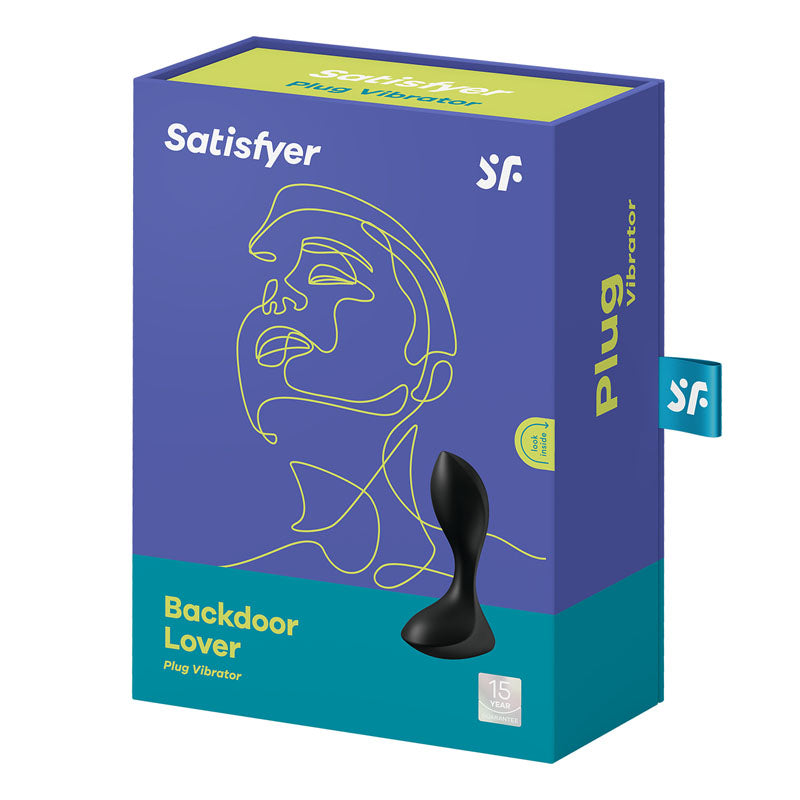 Satisfyer Backdoor Lover Black Usb Rechargeable Vibrating Butt Plug