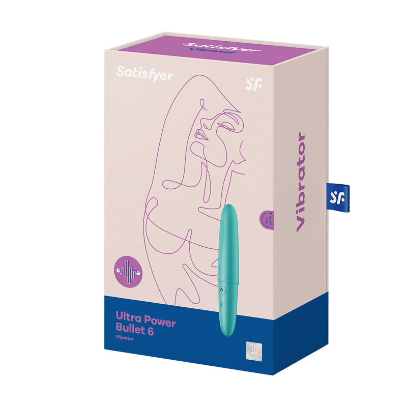 Satisfyer Ultra Power Bullet 6 Turquoise Usb Rechargeable Bullet