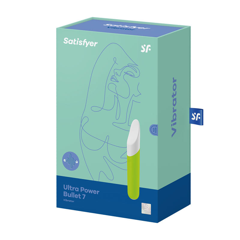 Satisfyer Ultra Power Bullet 7 Green Usb Rechargeable Bullet