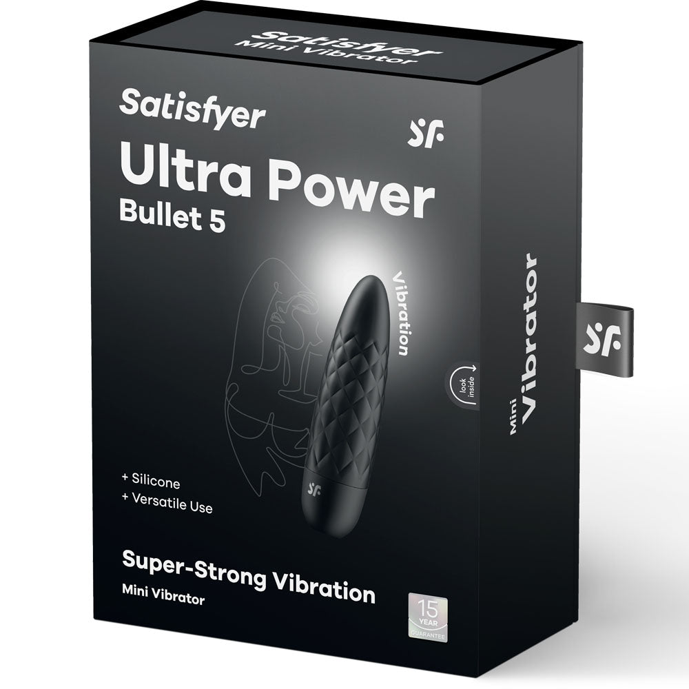 Satisfyer Ultra Power Bullet 5 Black Usb Rechargeable Bullet