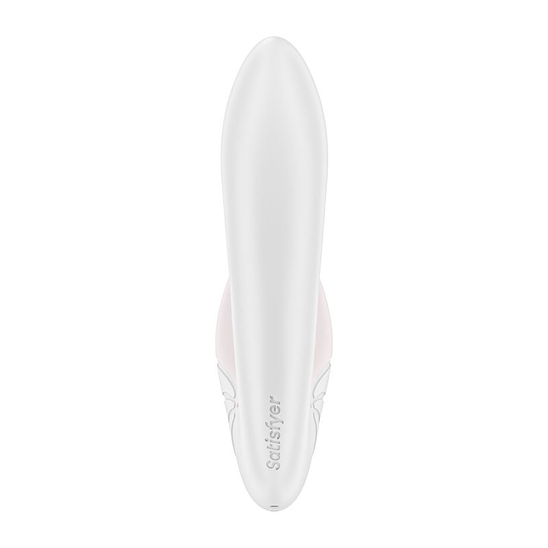 Satisfyer Supernova White Usb Rechargeable Vibrator With Air Pulsation