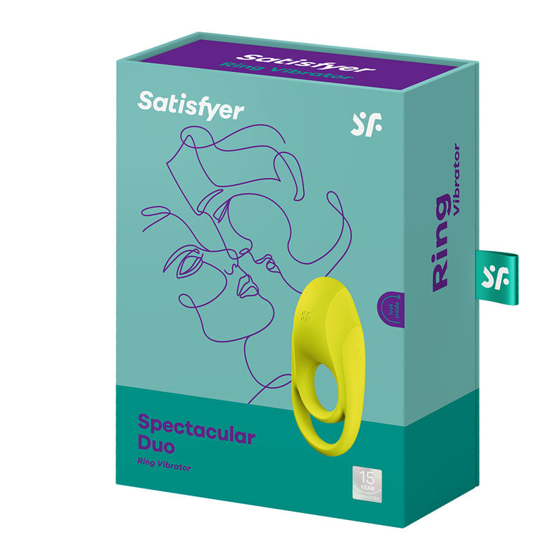 Satisfyer Spectacular Duo Light Green Usb Rechargeable Cock & Balls Ring