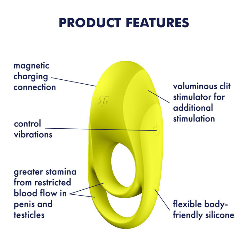 Satisfyer Spectacular Duo Light Green Usb Rechargeable Cock & Balls Ring