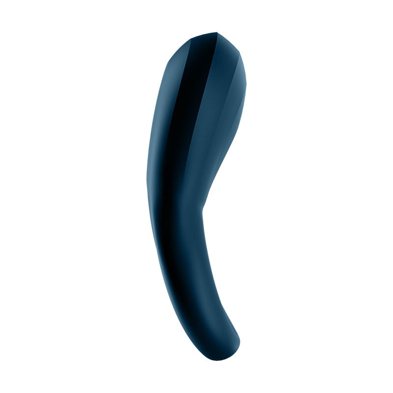 Satisfyer Epic Duo Navy Blue Usb Rechargeable Cock & Balls Ring With App Control