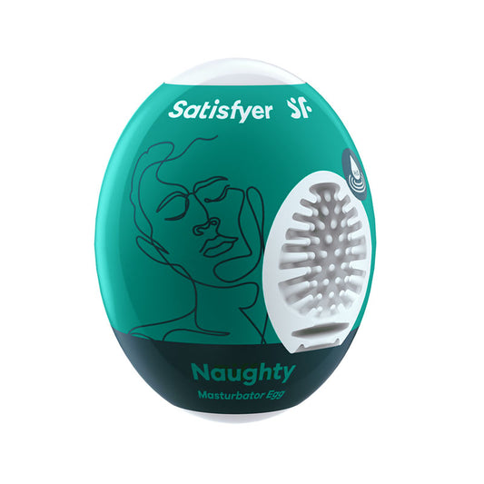 Satisfyer Masturbator Egg Naughty White Stroker Sleeve