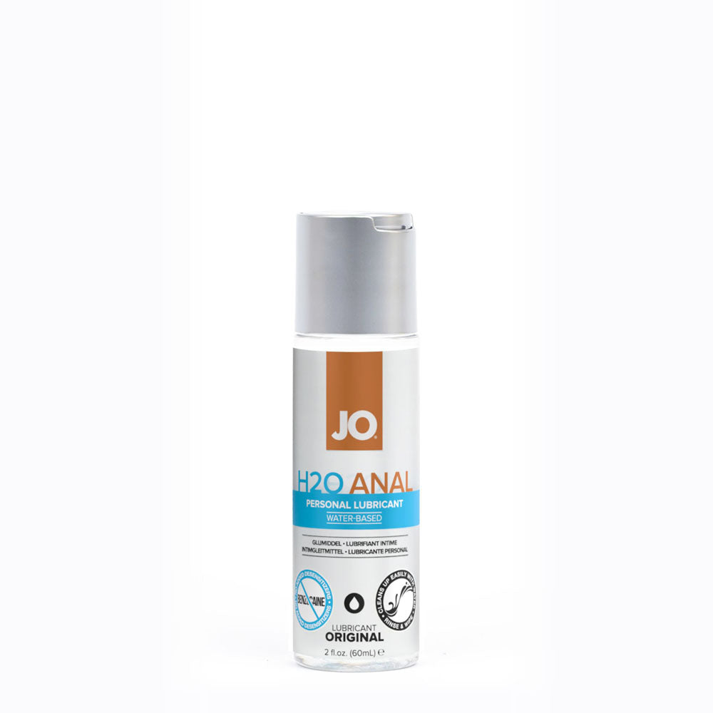 Jo H2 O Anal Lube 60 M L Water Based Anal Lubricant 60 Ml Bottle