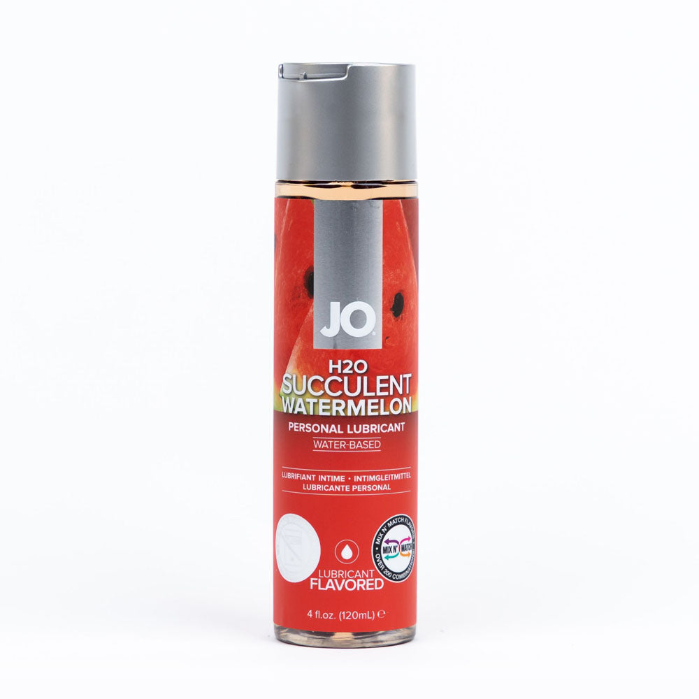 Jo H2 O Succulent Watermelon Lube 120 M L Watermelon Flavoured Water Based Lubricant 120 Ml Bottle