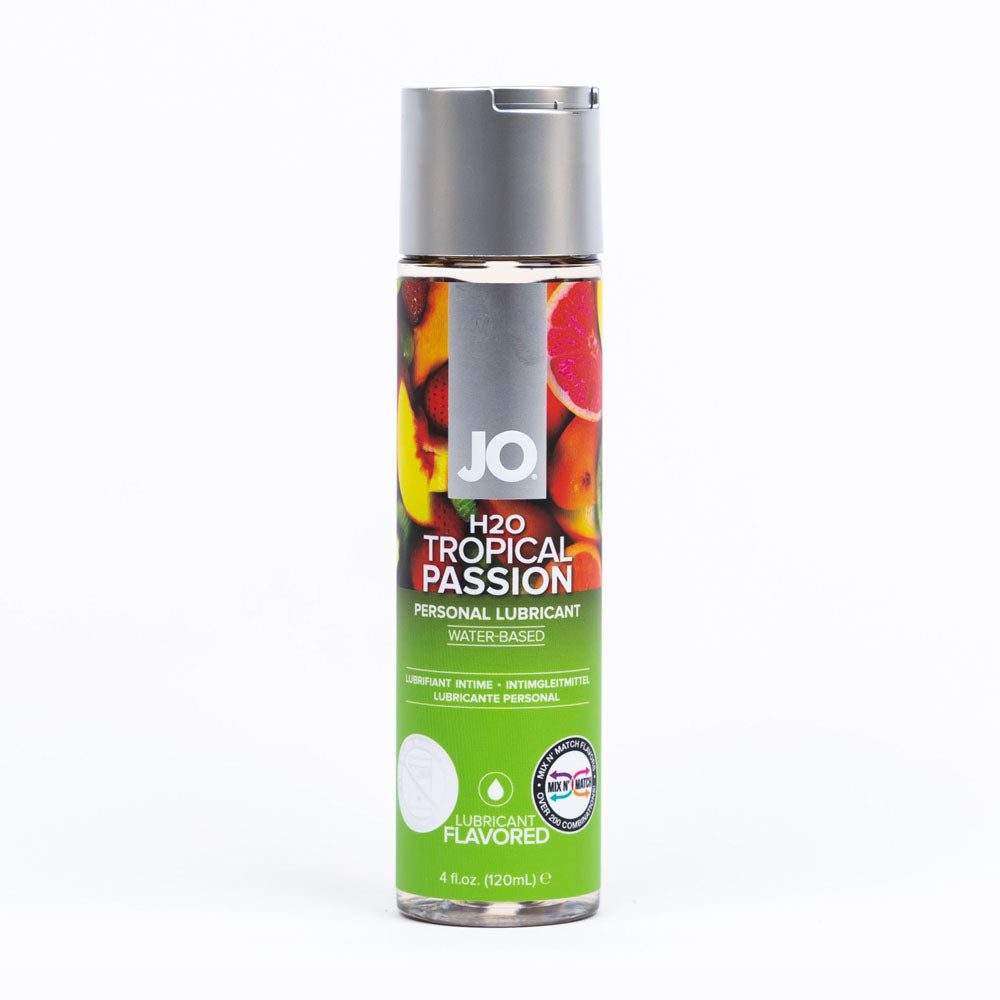 Jo H2 O Tropical Passion Lube 120 M L Tropical Flavoured Water Based Lubricant 120 Ml Bottle