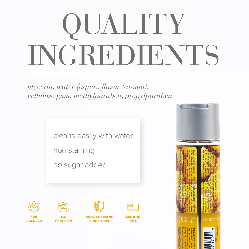 Jo H2 O Juicy Pineapple Lube 120 M L Pineapple Flavoured Water Based Lubricant 30 Ml Bottle
