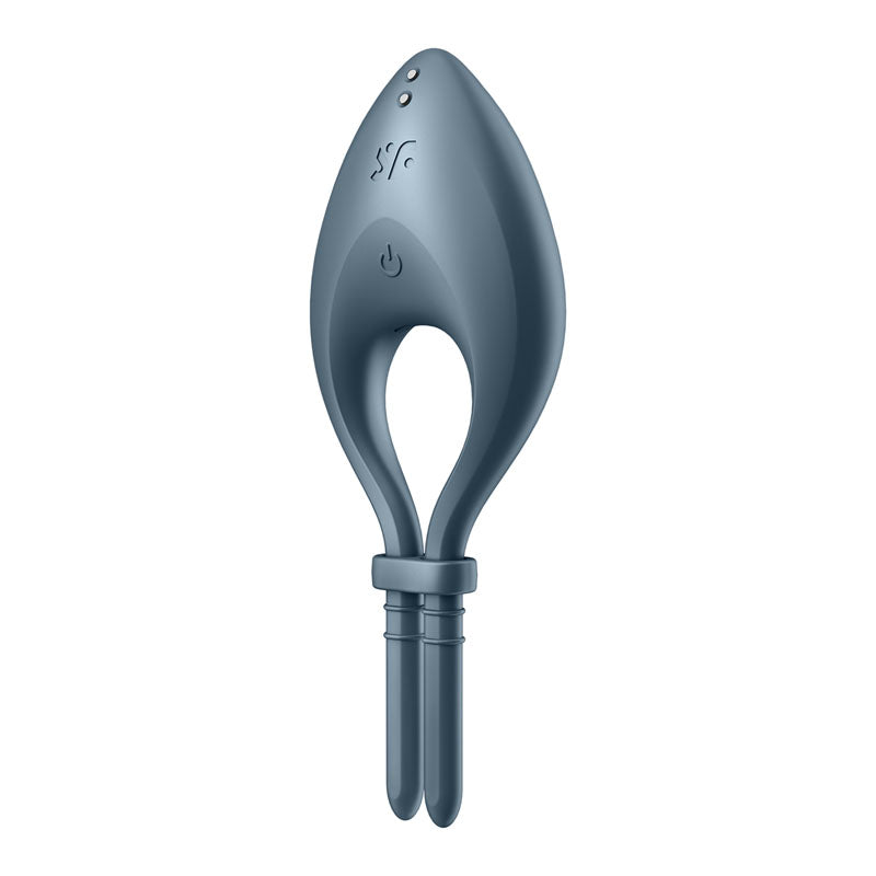 Satisfyer Bullseye Navy Navy Vibrating Adjustable Lasso Cock Ring