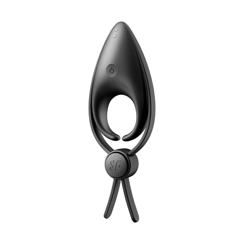 Satisfyer Sniper Black Black Vibrating Adjustable Lasso Cock Ring
