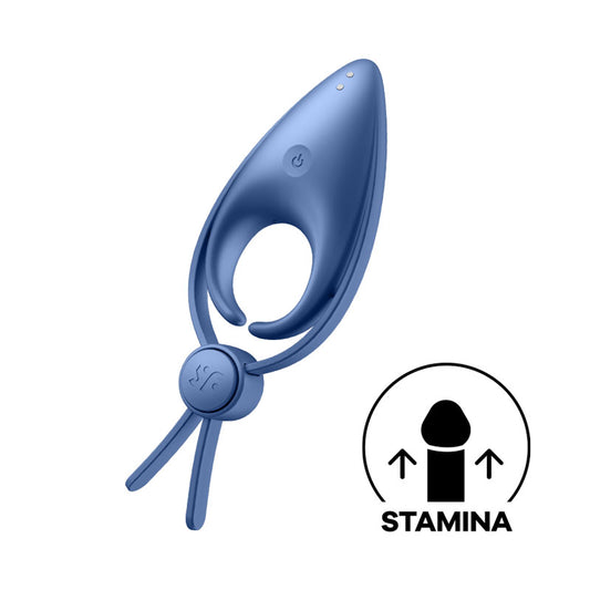 Satisfyer Sniper Blue Blue Vibrating Adjustable Lasso Cock Ring