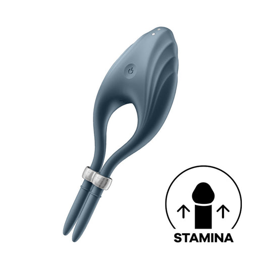 Satisfyer Duelist Dark Blue Vibrating Adjustable Lasso Cock Ring