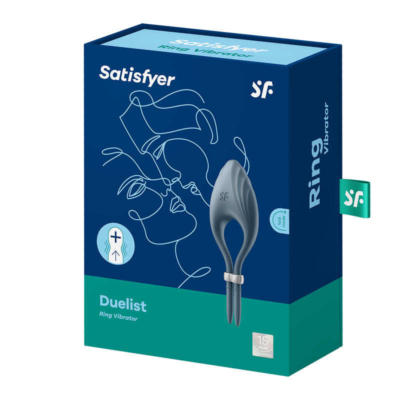 Satisfyer Duelist Dark Blue Vibrating Adjustable Lasso Cock Ring
