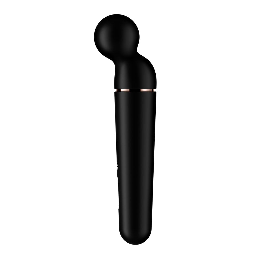 Satisfyer Planet Wand Er Black Black/Rose Gold Usb Rechargeable Massager Wand