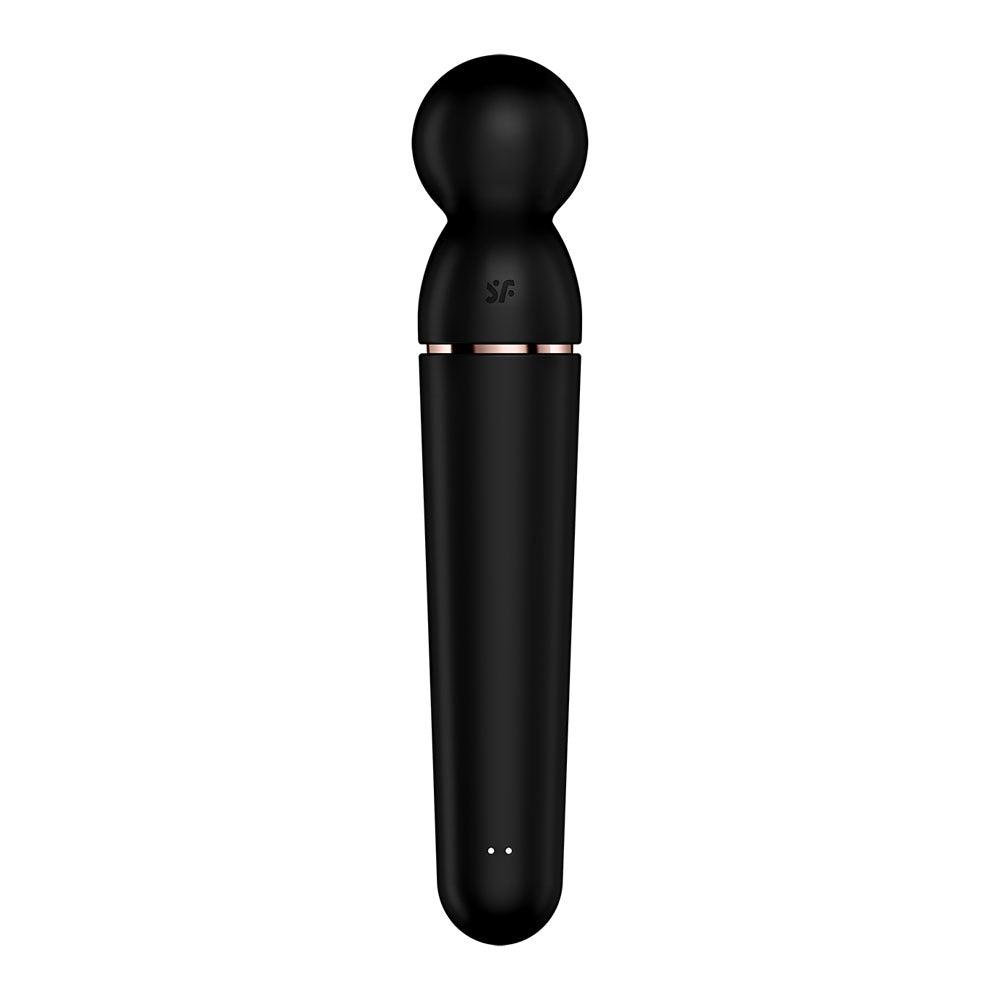 Satisfyer Planet Wand Er Black Black/Rose Gold Usb Rechargeable Massager Wand