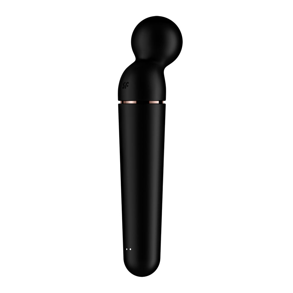 Satisfyer Planet Wand Er Black Black/Rose Gold Usb Rechargeable Massager Wand