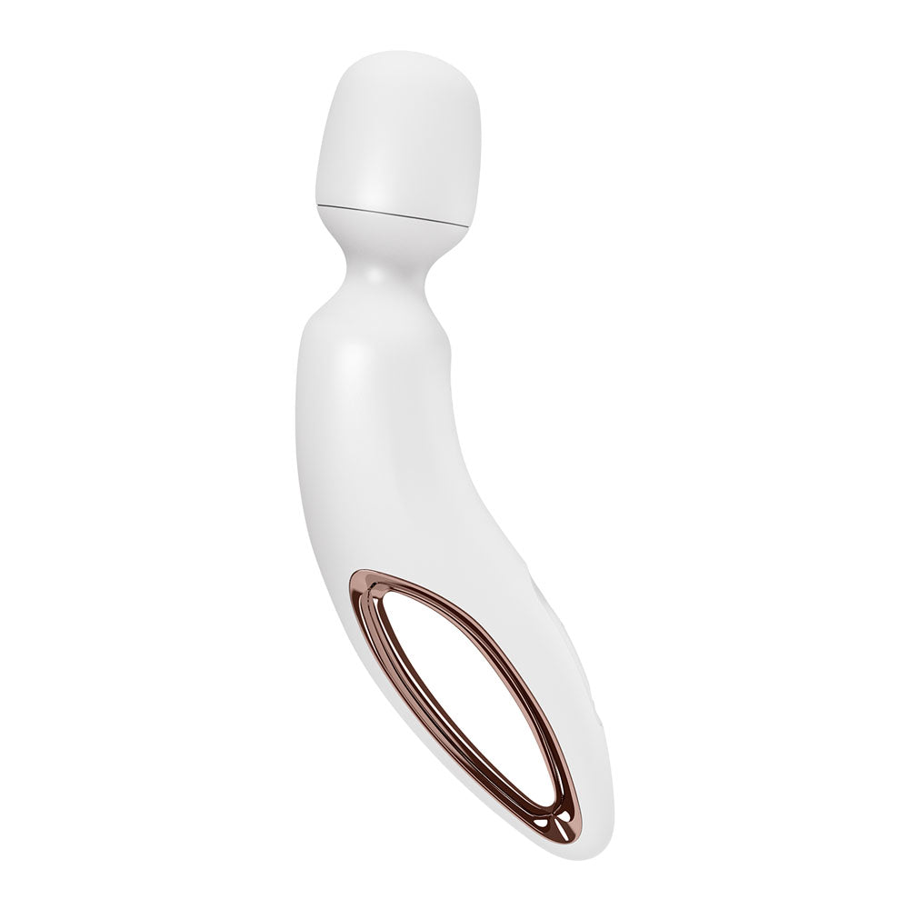 Satisfyer Wand Erland White White/Rose Gold Usb Rechargeable Massage Wand