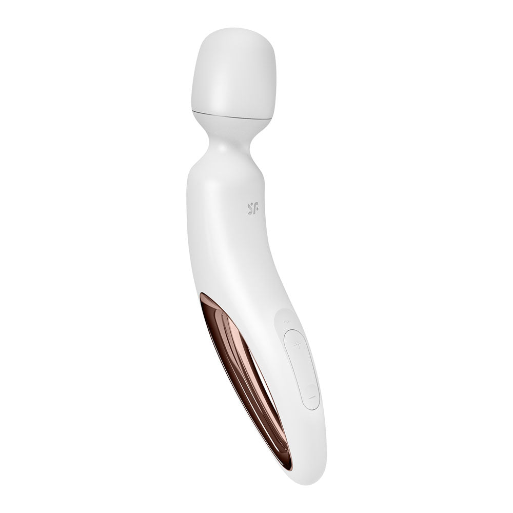 Satisfyer Wand Erland White White/Rose Gold Usb Rechargeable Massage Wand