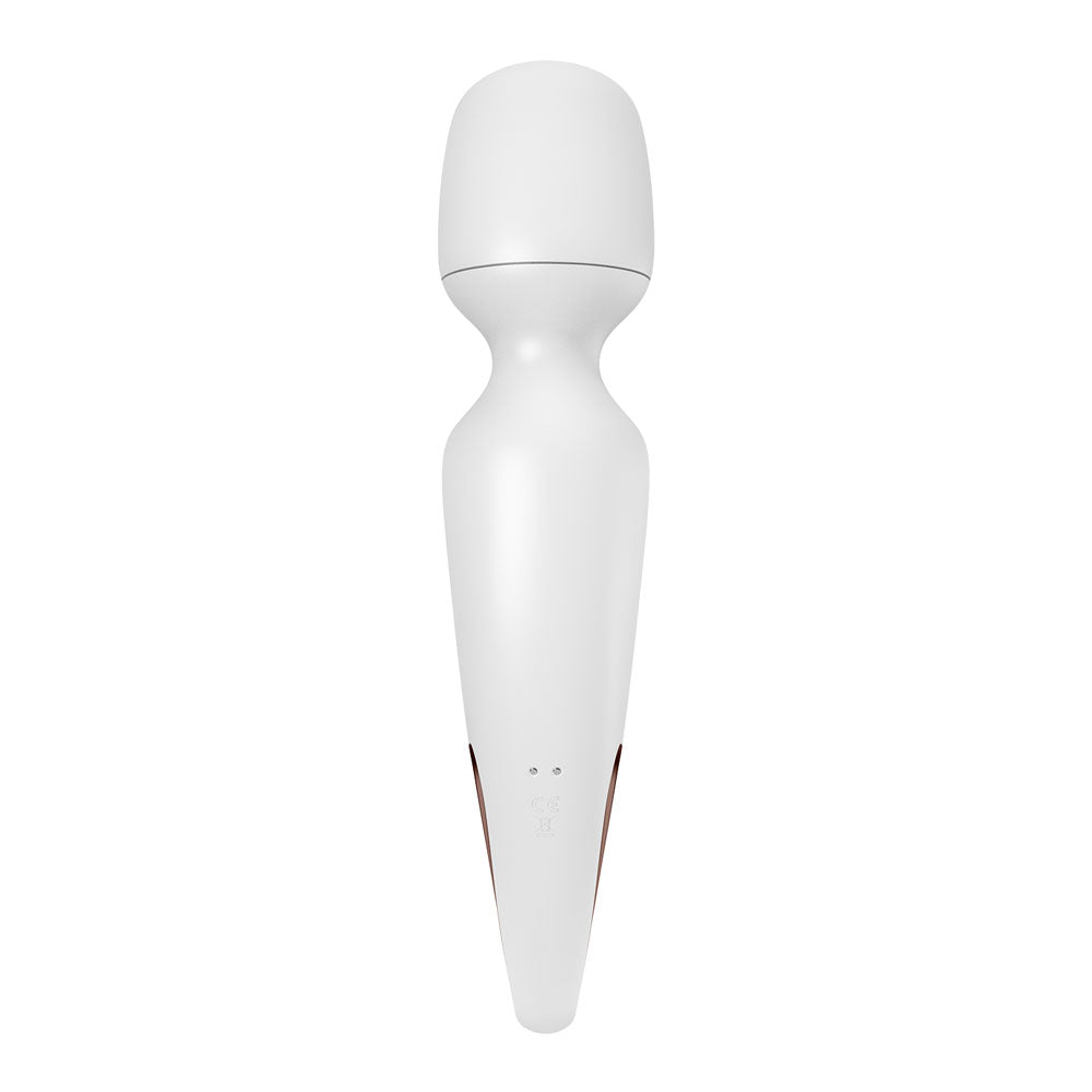 Satisfyer Wand Erland White White/Rose Gold Usb Rechargeable Massage Wand
