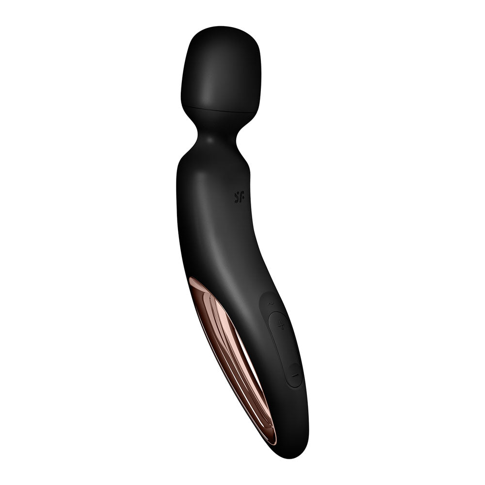 Satisfyer Wand Erland Black Black/Rose Gold Usb Rechargeable Massage Wand