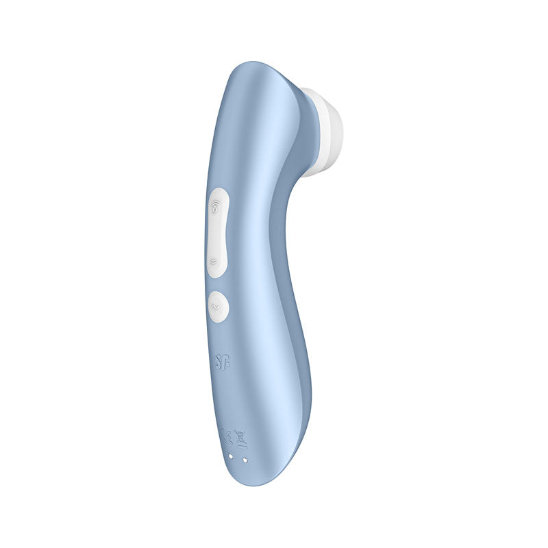 Satisfyer Pro 2+ Blue Touch Free Usb Rechargeable Clitoral Stimulator With Vibration