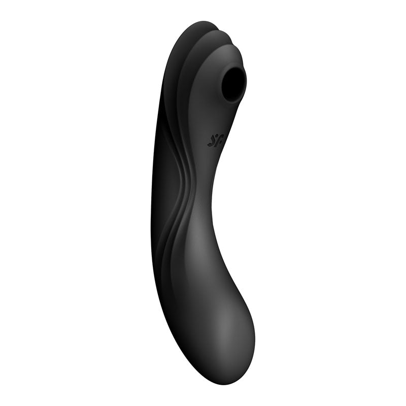 Satisfyer Curvy Trinity 4 Black Usb Rechargeable Air Pulse Stimulator & Vibrator