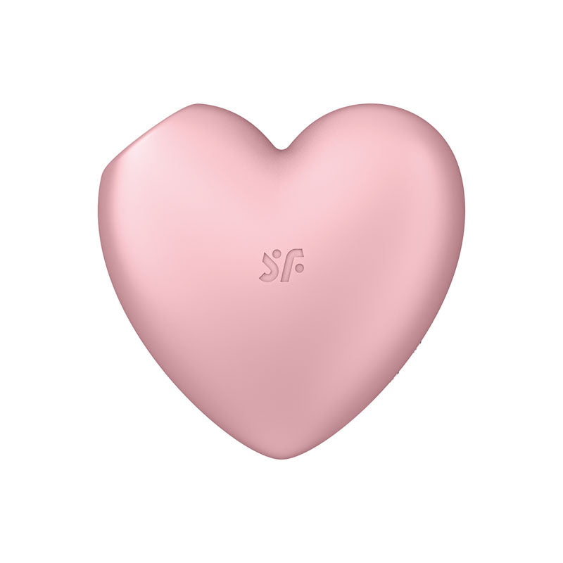 Satisfyer Cutie Heart Light Pink Light Pink Usb Rechargeable Air Pulsation Stimulator With Vibration