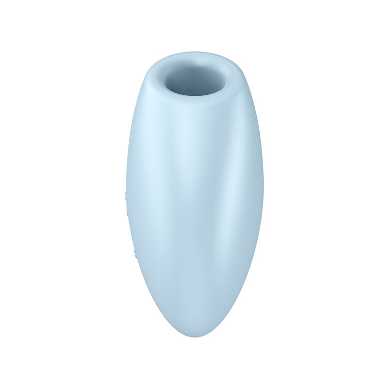 Satisfyer Cutie Heart Blue Blue Usb Rechargeable Air Pulsation Stimulator With Vibration