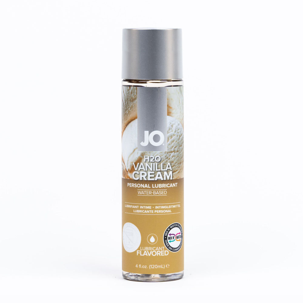 Jo H2 O Vanilla Cream Lube 120 M L Vanilla Flavoured Water Based Lubricant 120 Ml Bottle