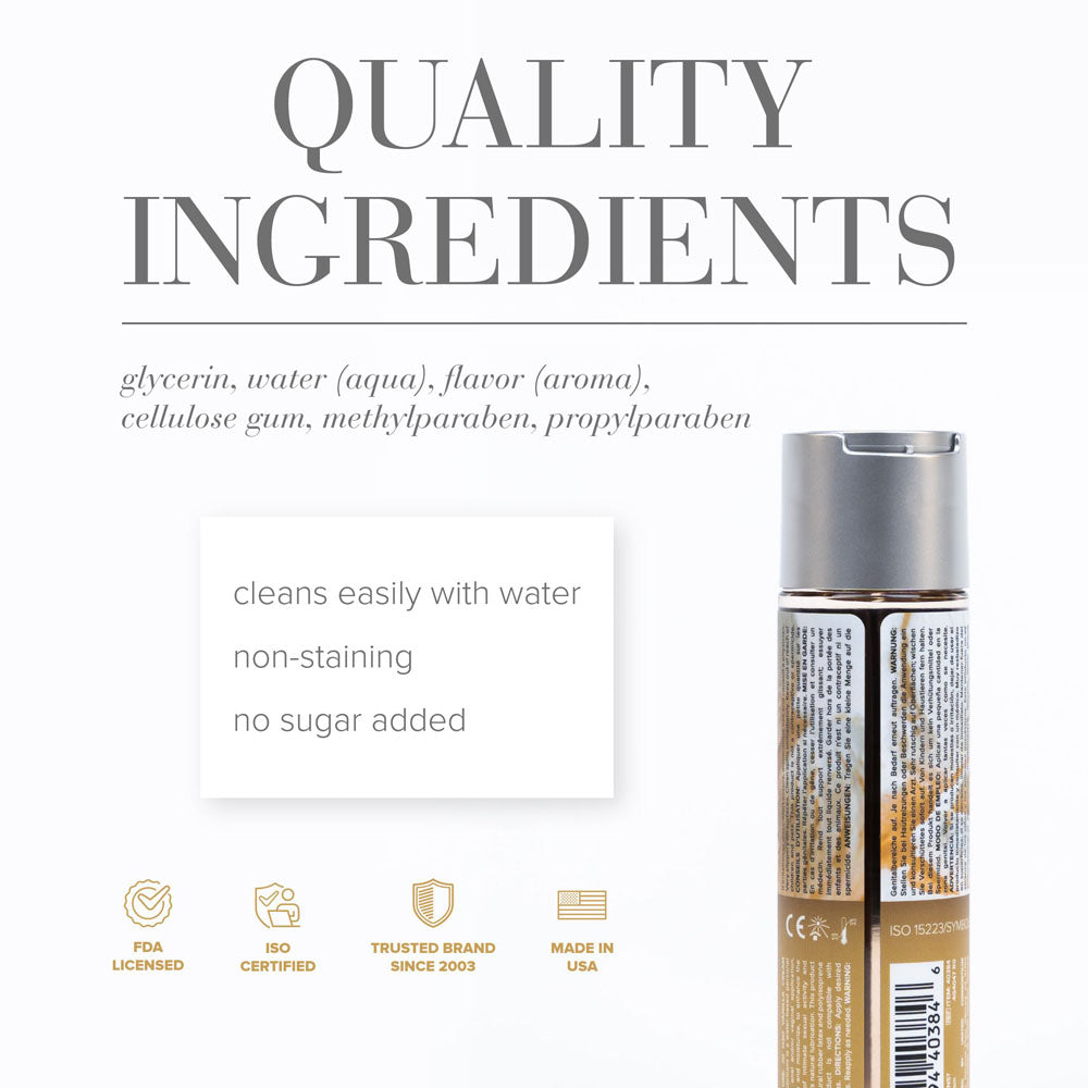 Jo H2 O Vanilla Cream Lube 120 M L Vanilla Flavoured Water Based Lubricant 120 Ml Bottle