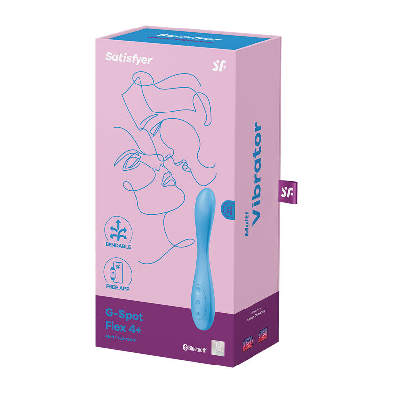Satisfyer G Spot Flex 4 Blue Usb Rechargeable Vibrator With App Control