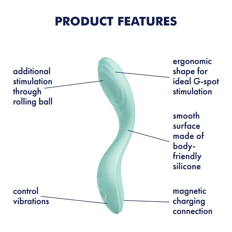 Satisfyer Rrrolling Pleasure Mint Usb Rechargeable Vibrator