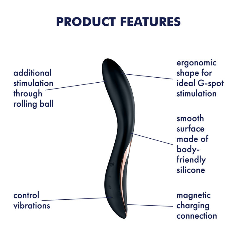 Satisfyer Rrrolling Explosion Black Usb Rechargeable Vibrator