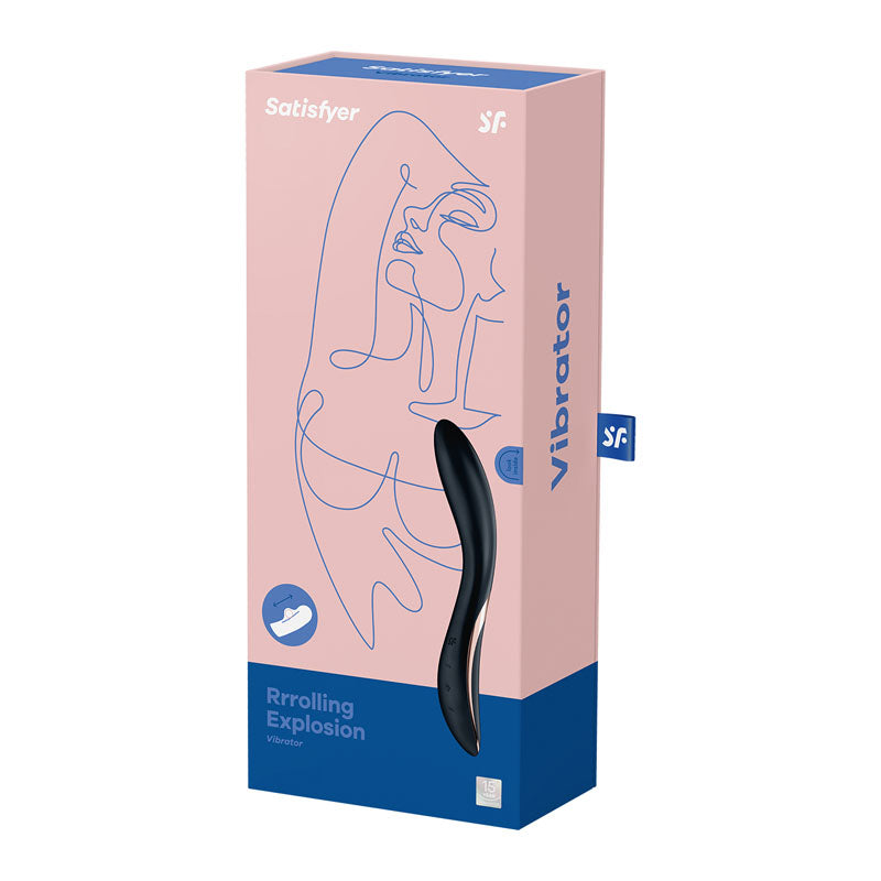 Satisfyer Rrrolling Explosion Black Usb Rechargeable Vibrator