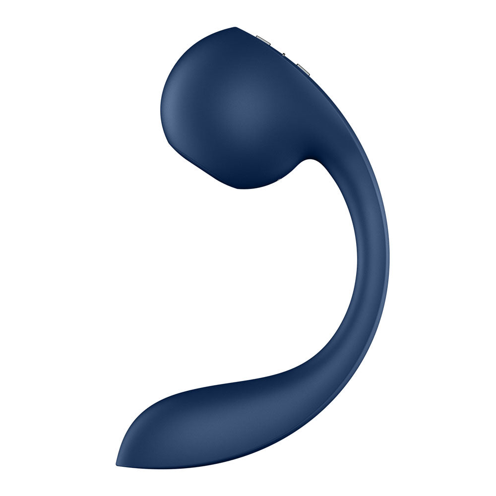 Satisfyer Pro+ Wave 4 Blue Usb Rechargeable Vibrator With Air Pulse Stimulation And App Control