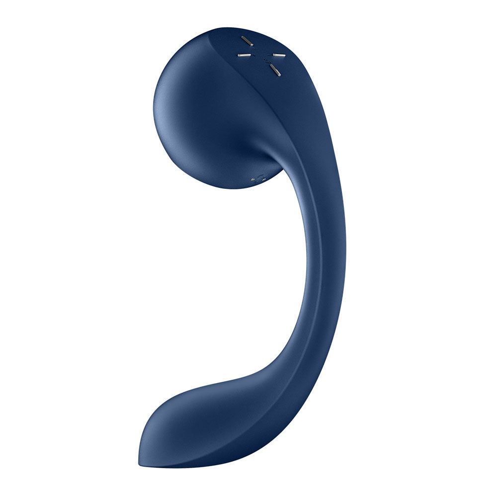 Satisfyer Pro+ Wave 4 Blue Usb Rechargeable Vibrator With Air Pulse Stimulation And App Control