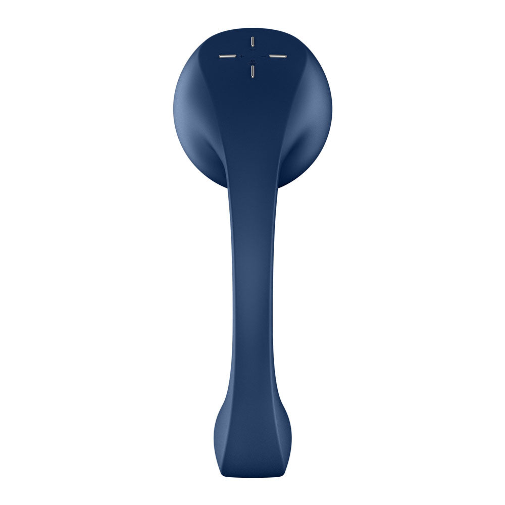 Satisfyer Pro+ Wave 4 Blue Usb Rechargeable Vibrator With Air Pulse Stimulation And App Control