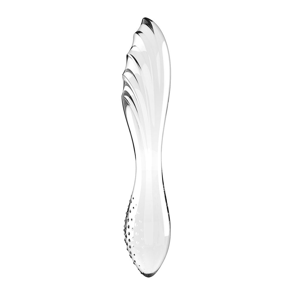 Satisfyer Dazzling Crystal 1 Clear Clear Glass Double Ended Dildo